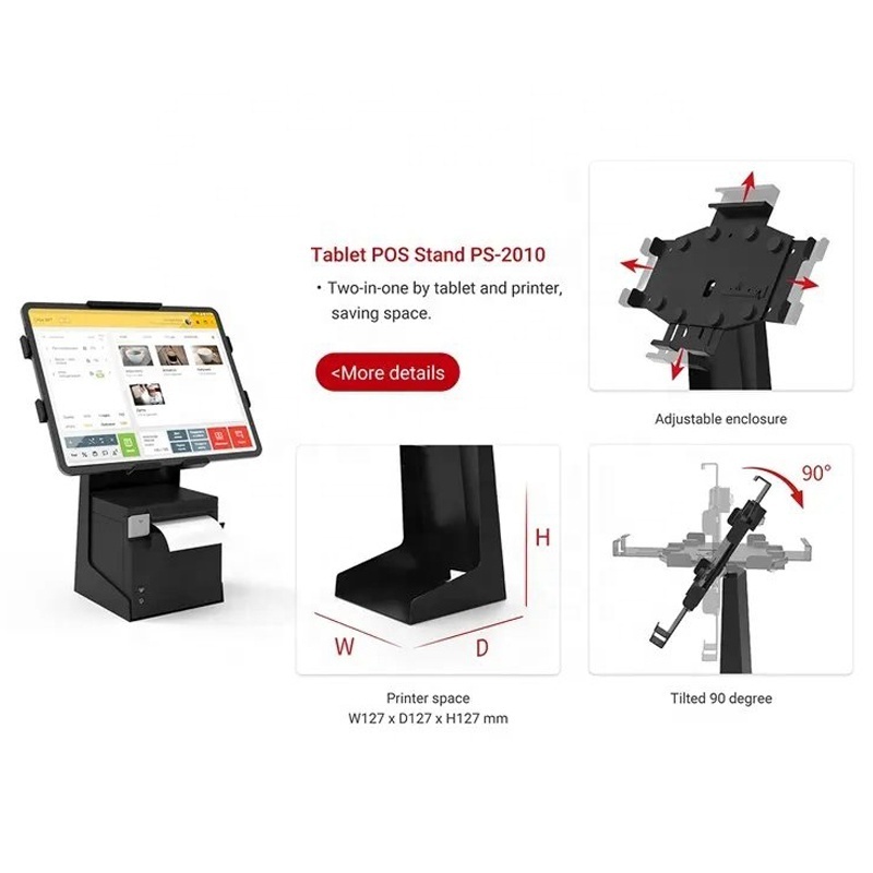 Hot Sale High Quality Supermarket And Restaurant Security Countertop POS Universal Tablet Desktop Stand