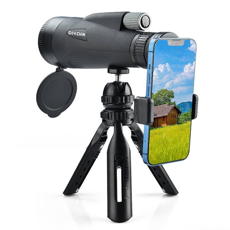 GOOCHIN 10-30x60 Zoom Monocular Telescope HD BAK4 Large Optical Lens 12x60 High Quality Monocular Telescope For Smartphones