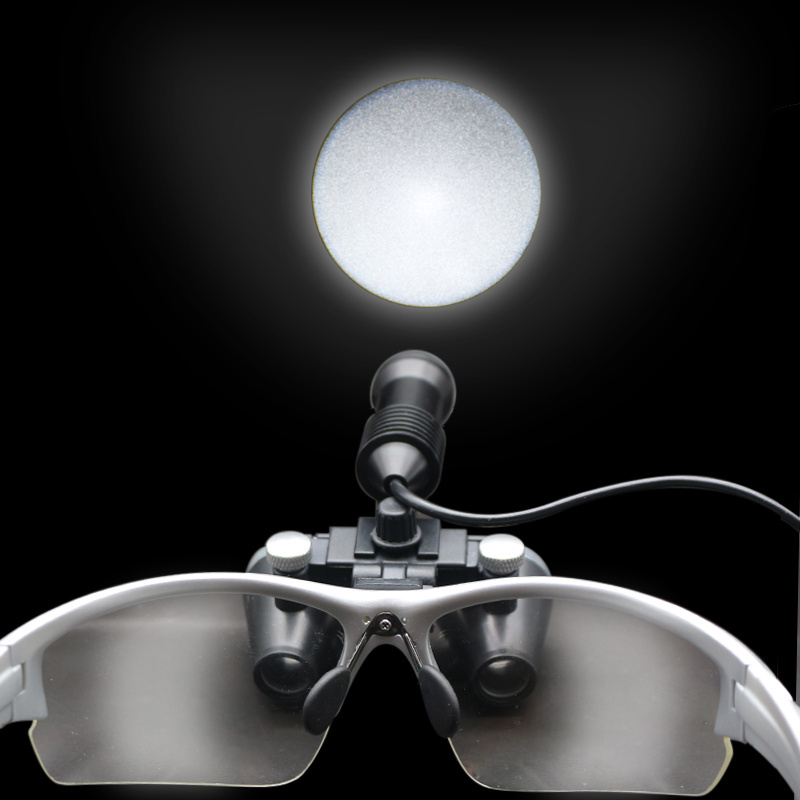 LUXUN 2.5X 3.5X Surgery glasses magnifiers Dental Loupe  420 mm Surgical Medical Operation Head Light head mounted magnifier