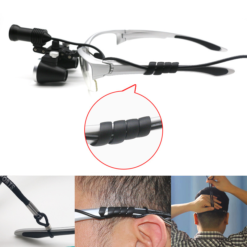 LUXUN 2.5X 3.5X Surgery glasses magnifiers Dental Loupe  420 mm Surgical Medical Operation Head Light head mounted magnifier