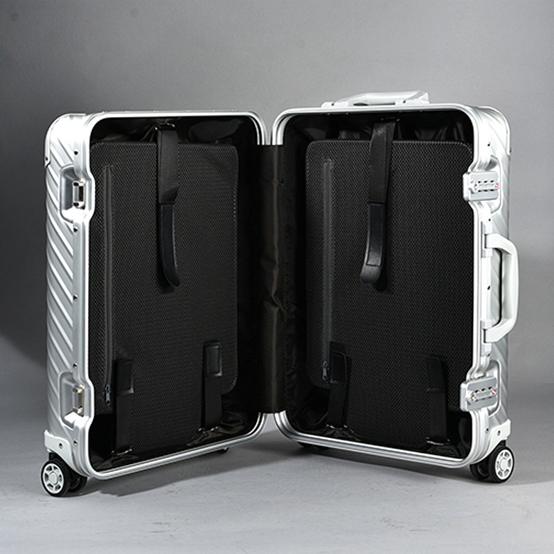 New all-aluminum-magnesium alloy trolley case aluminum metal luggage universal wheel suitcase business boarding suitcase