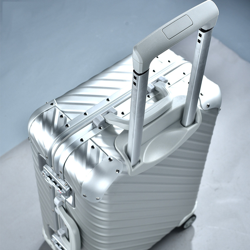 New all-aluminum-magnesium alloy trolley case aluminum metal luggage universal wheel suitcase business boarding suitcase