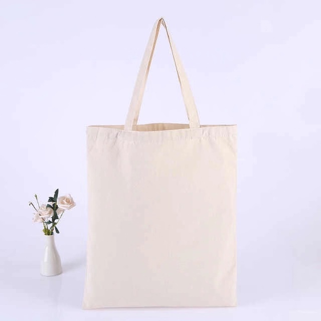 wholesale blank Custom Logo Print Promotional bulk folding hemp Cotton Canvas bag handbag reusable shopping Tote Bag