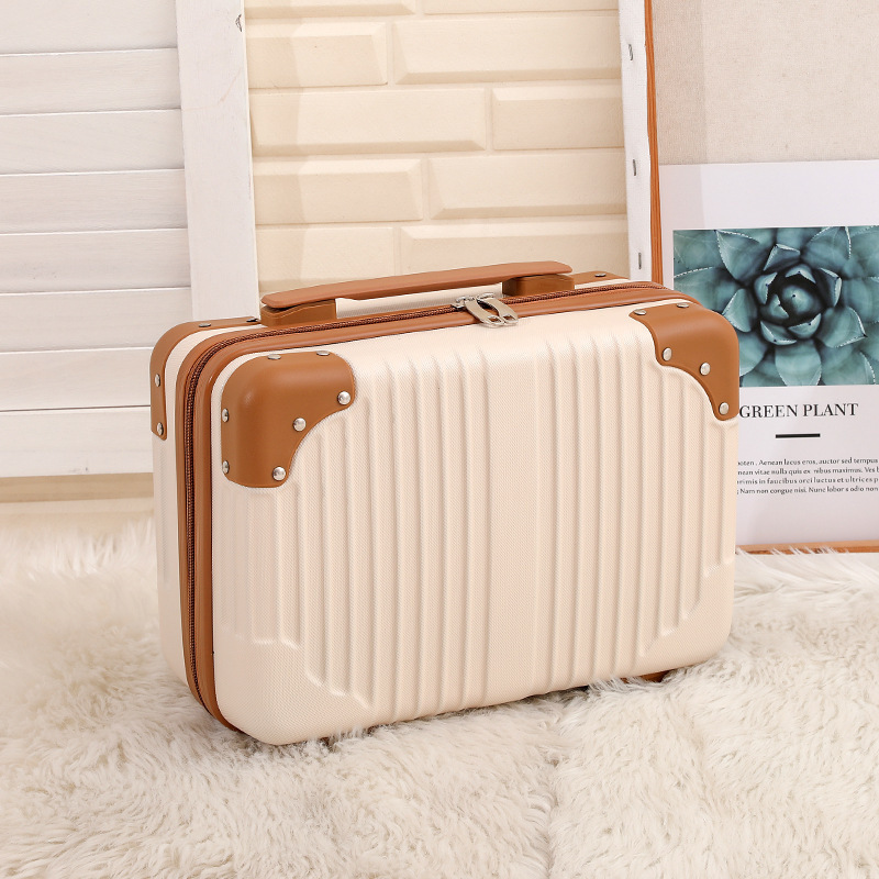 ALL PASS 2022 New fashion Small luggage 14 inch cosmetic case wholesale suitcase women's portable cosmetic bag