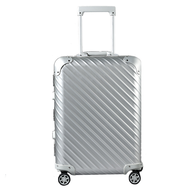 New all-aluminum-magnesium alloy trolley case aluminum metal luggage universal wheel suitcase business boarding suitcase