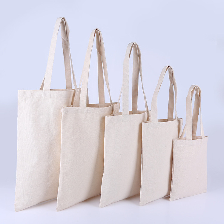 wholesale blank Custom Logo Print Promotional bulk folding hemp Cotton Canvas bag handbag reusable shopping Tote Bag