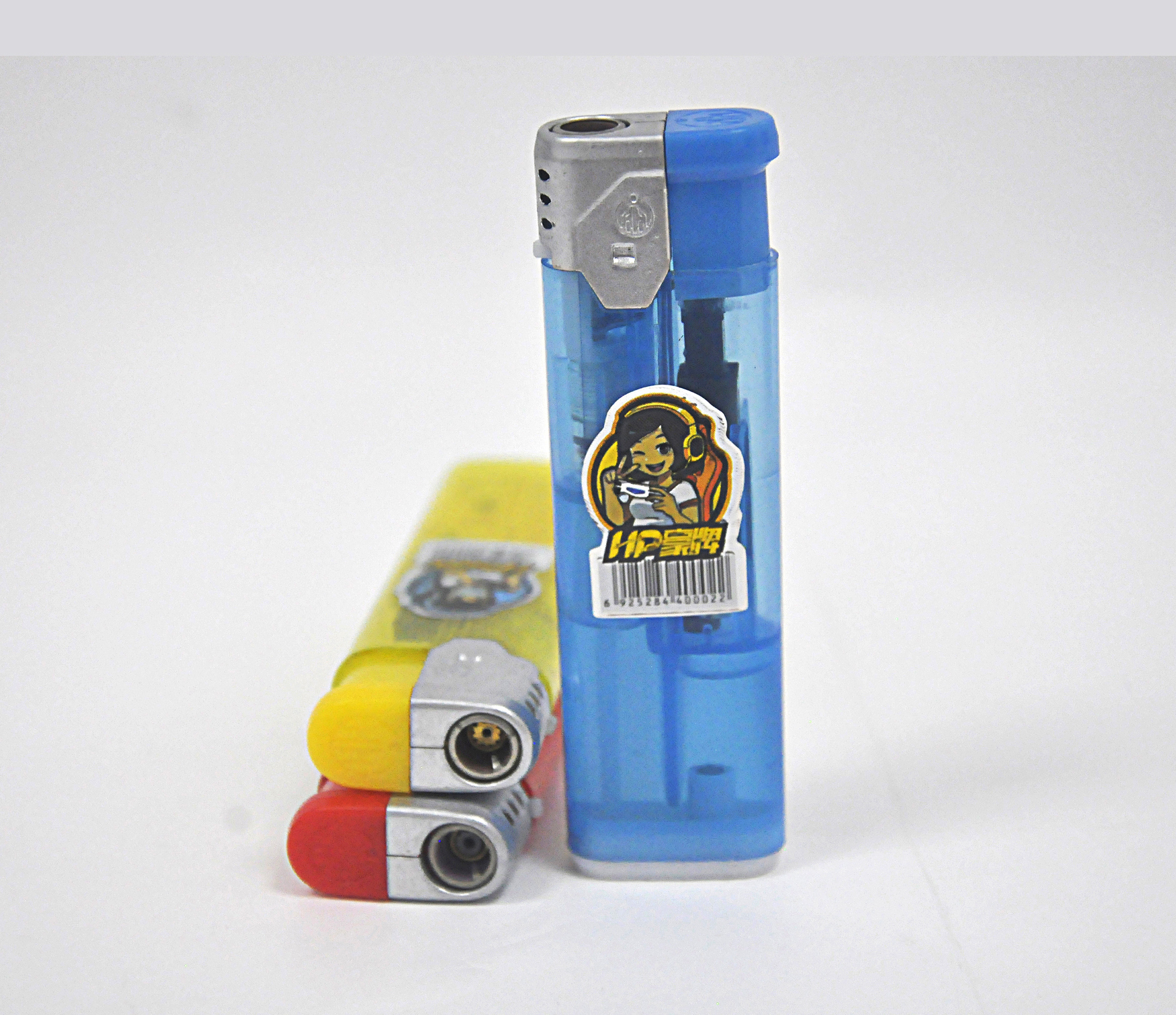 HP-P7 custom electronic cigarette lighter & smoking accessories  mechero  encendedor turbo  laitar blue green flame lighter