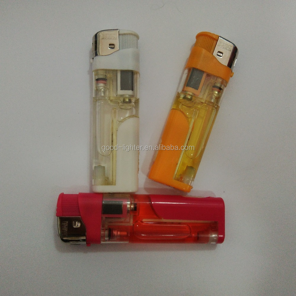 Custom Long Endurance Advertising Light Led Disposable Refillable Lighter Cool Unique Smoking Cigarette Lighter Baida lighter