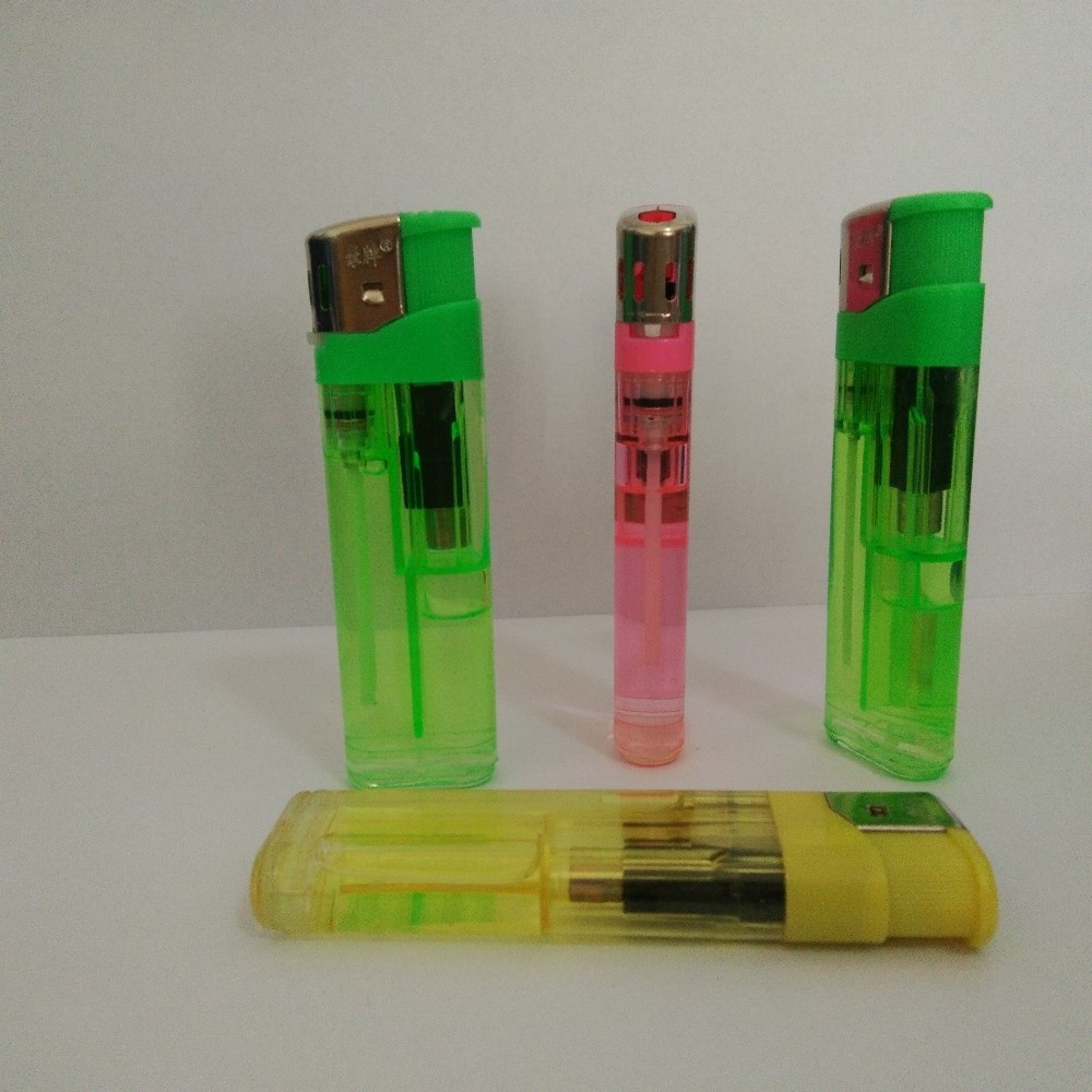 HP-169 Baida classical model plastic disposable  electronic cigarette transparent lighter with logo