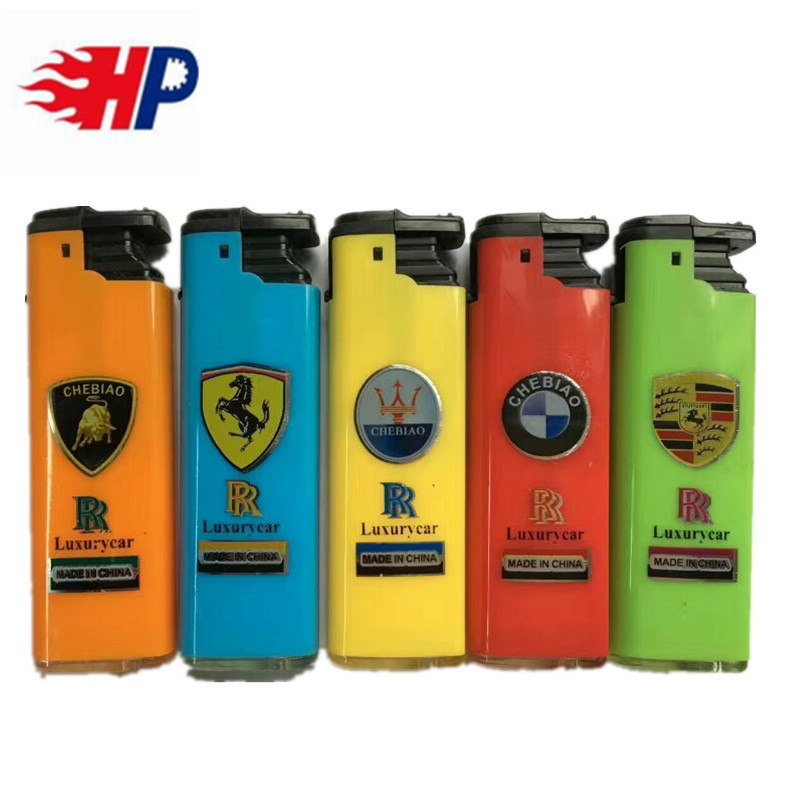 HP windproof gas electronic custom cigarette lighter sublimation lighter parts from factory