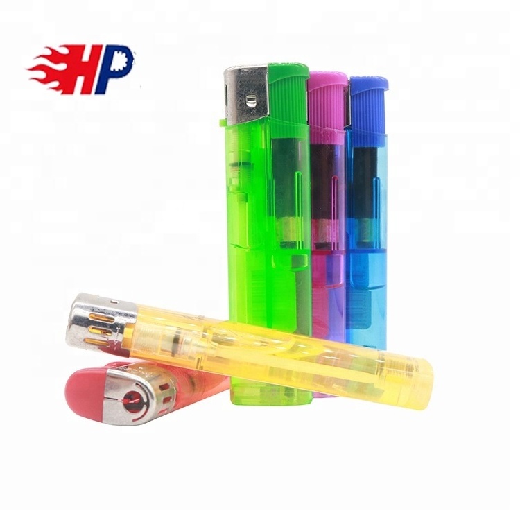 HP-127  custom  cheapest OEM  Plastic Disposable Butane Lighter gas plastic with Electronic Piezo  Automatic Machine Production