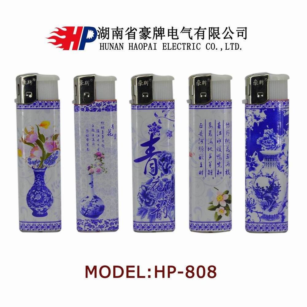 2022 Haopai cakmak New China lighter with logo custom encendedores korek gas  flameless electric lighter