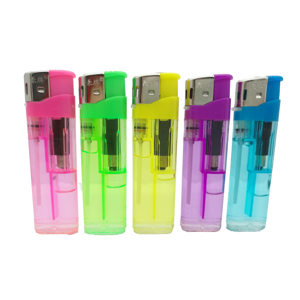 HP-169 Baida classical model plastic disposable  electronic cigarette transparent lighter with logo