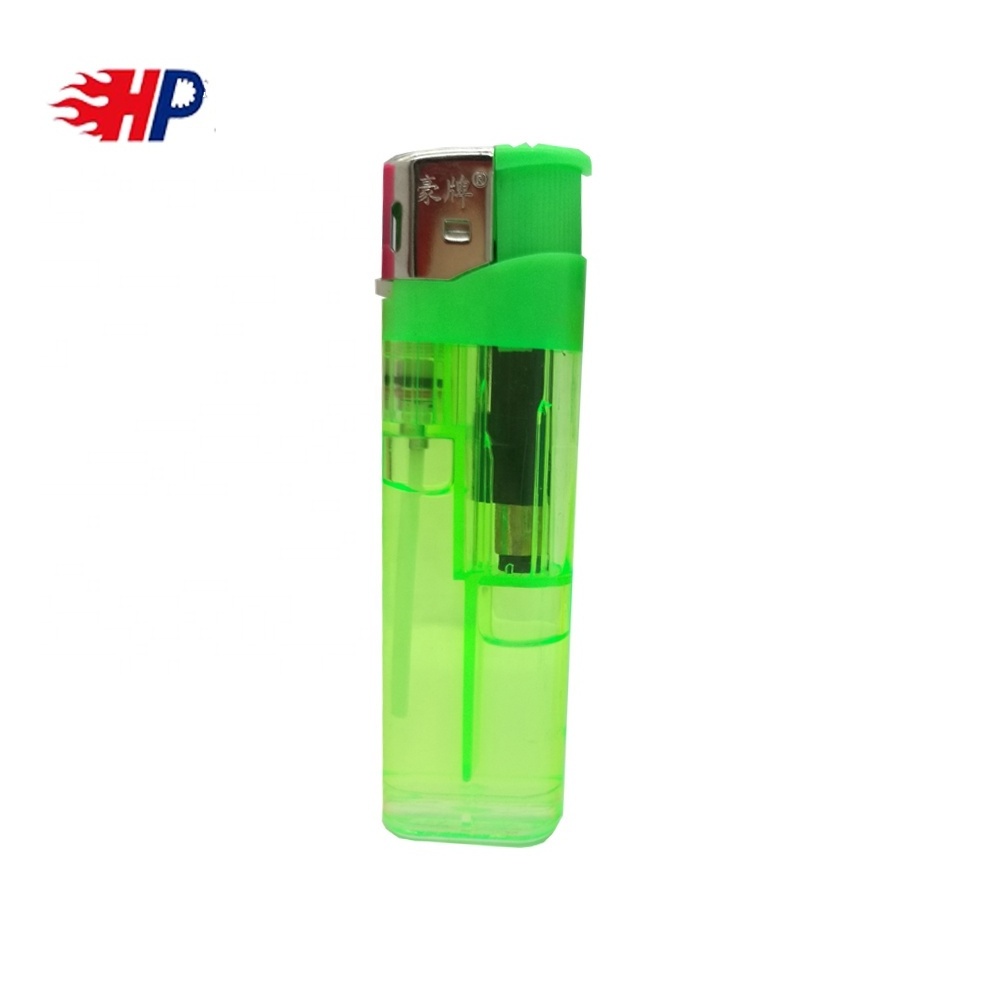 HP-169 Baida classical model plastic disposable  electronic cigarette transparent lighter with logo