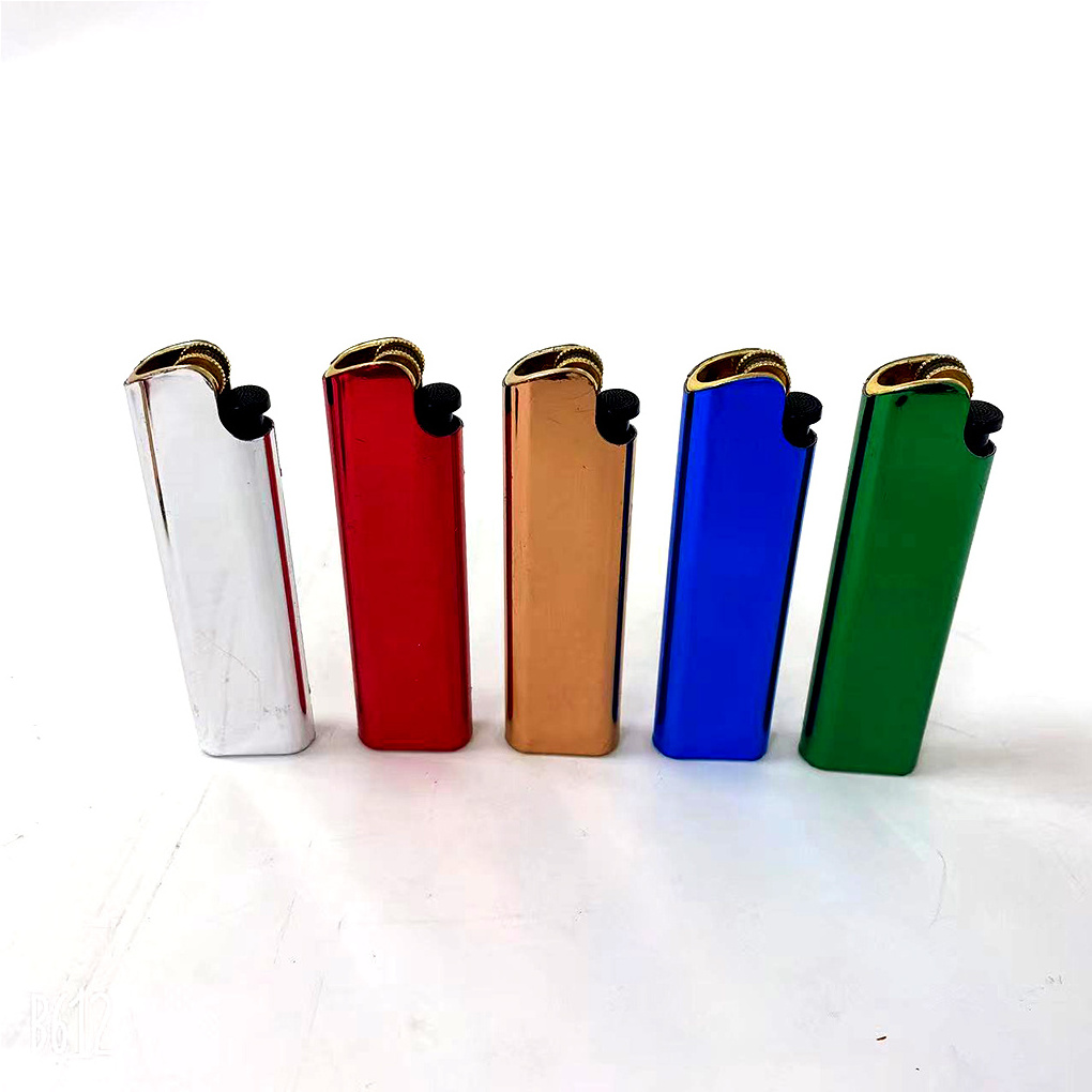 wholesale flint stone lighters, digital lighters & parts, wheel gas lighter with metal cover