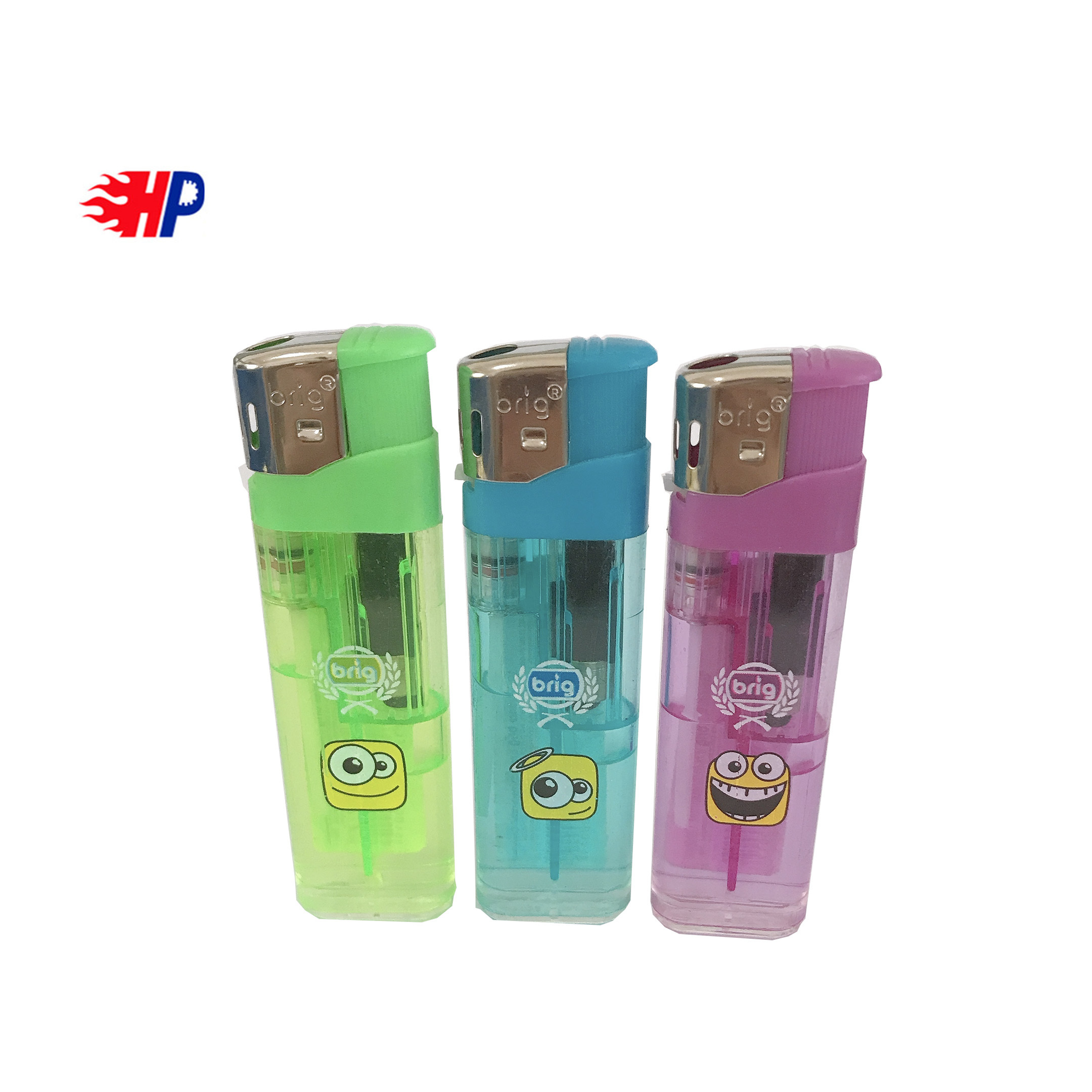 HP-169 2019 refill Best Selling electric smoking lighter with piezo parts child resistant flame lighter with butane gas