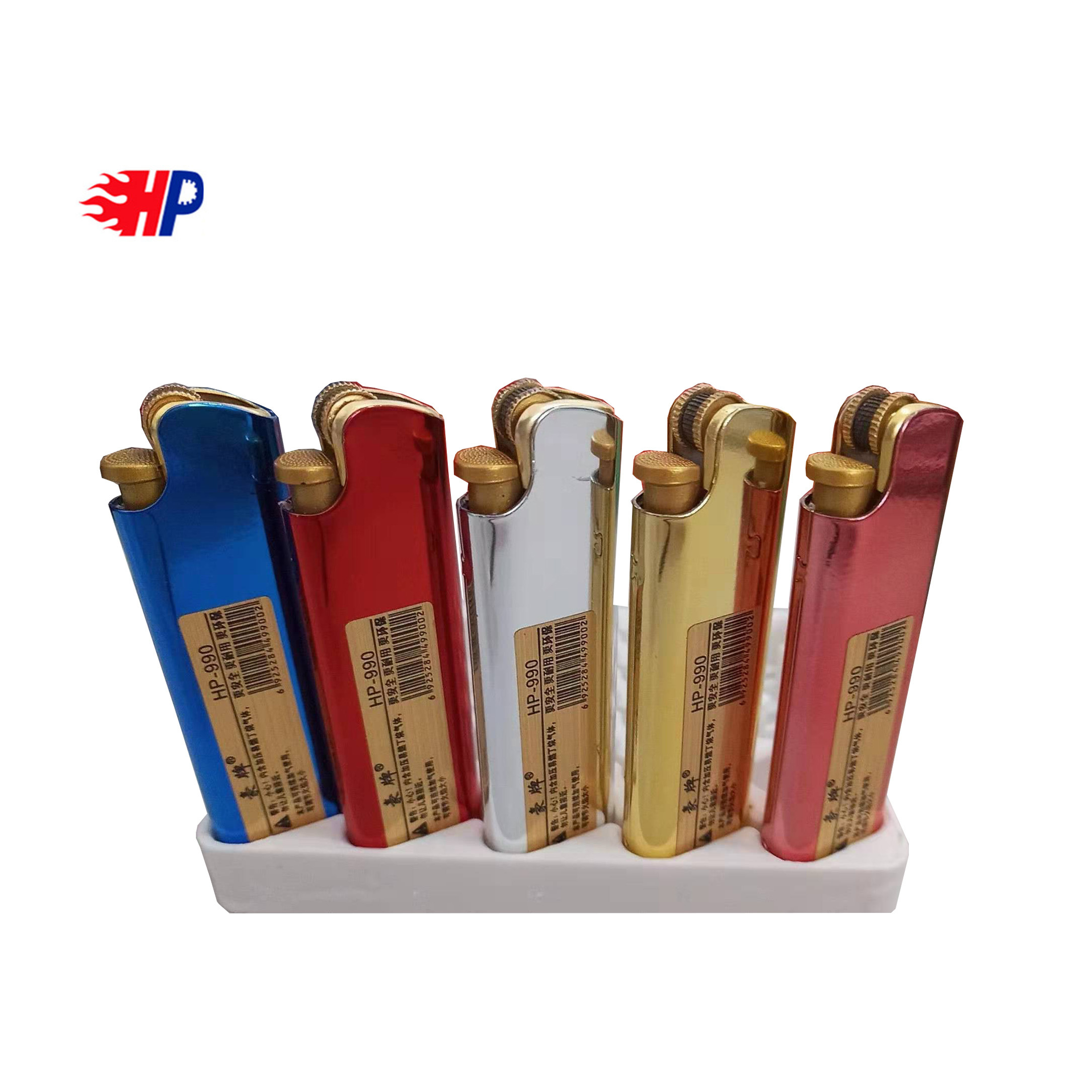 Metal Valve Plasma Material Akmak Classic Design Flint Lighter with Fashional Wheels