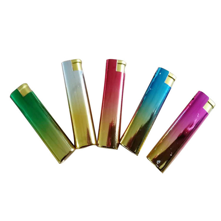 2023 HP High Quality Custom Plastic Windproof Cigarette Lighter shrink up with pictures