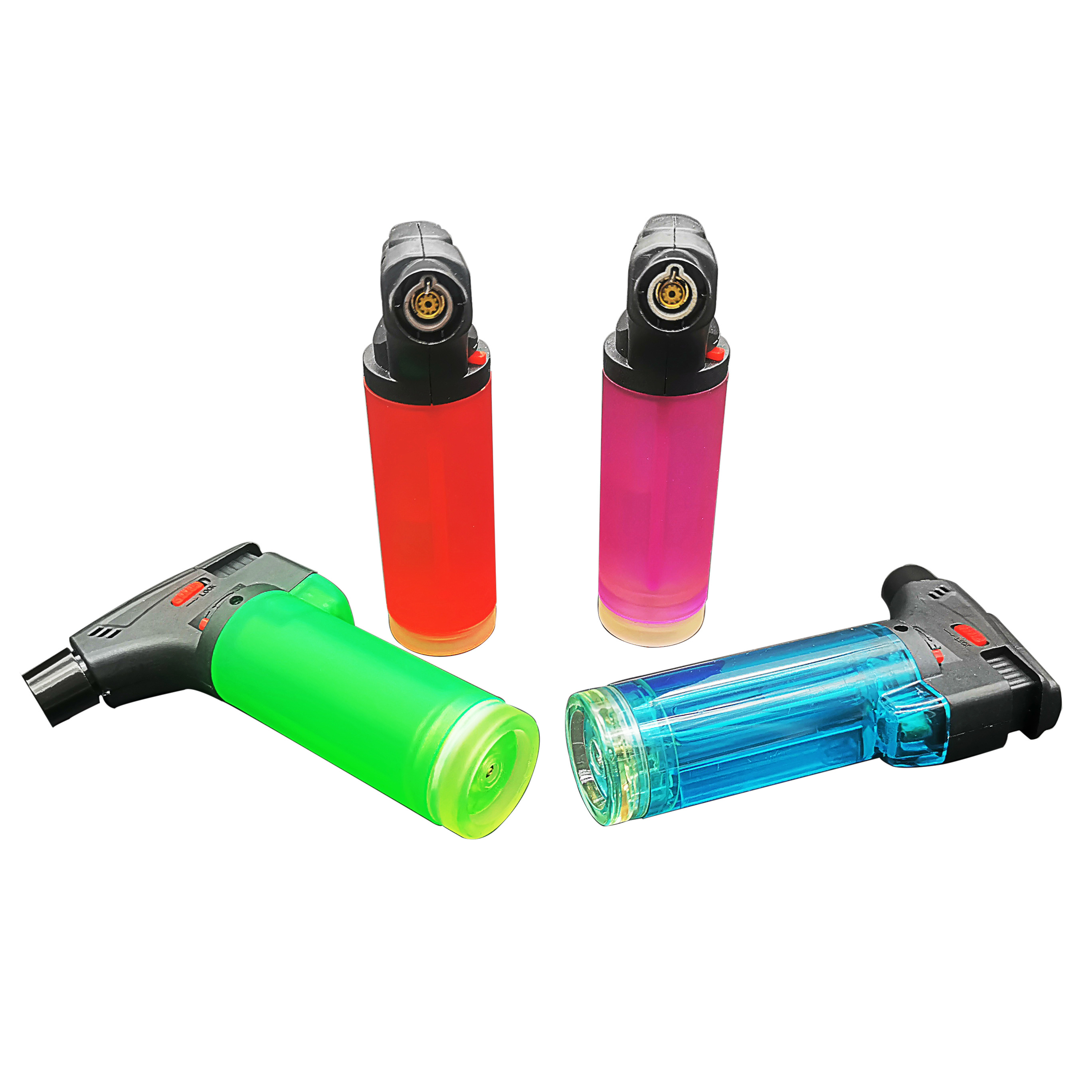 Torch Jet Lighter Inflatable Windproof Flame Refillable Cigar Lighters For Bbq Kitchen Outdoor Ignition  bulk lighter