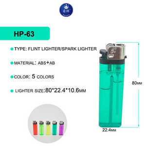 Wholesale 2022 factory directly sales flint flame lighter cheap kerosene HP-63 disposable gas lighter