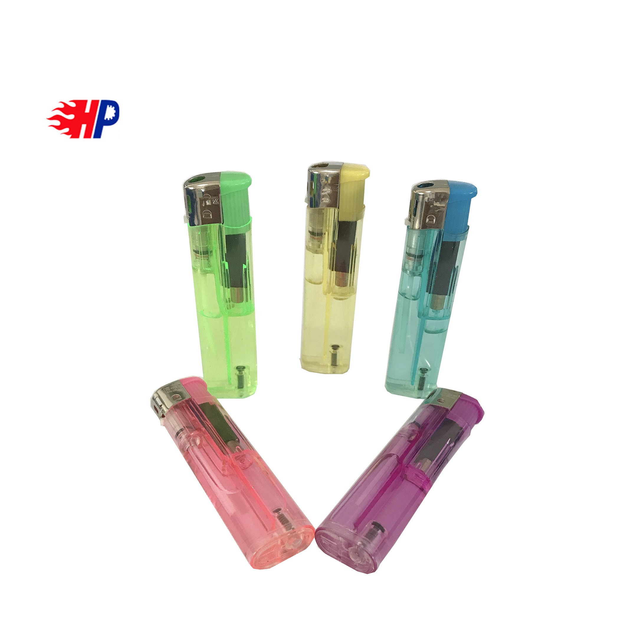 2022 Haopai Brand Bulk Sell Gas Plastic Lighter with Transparent Tank Lighters Disposable