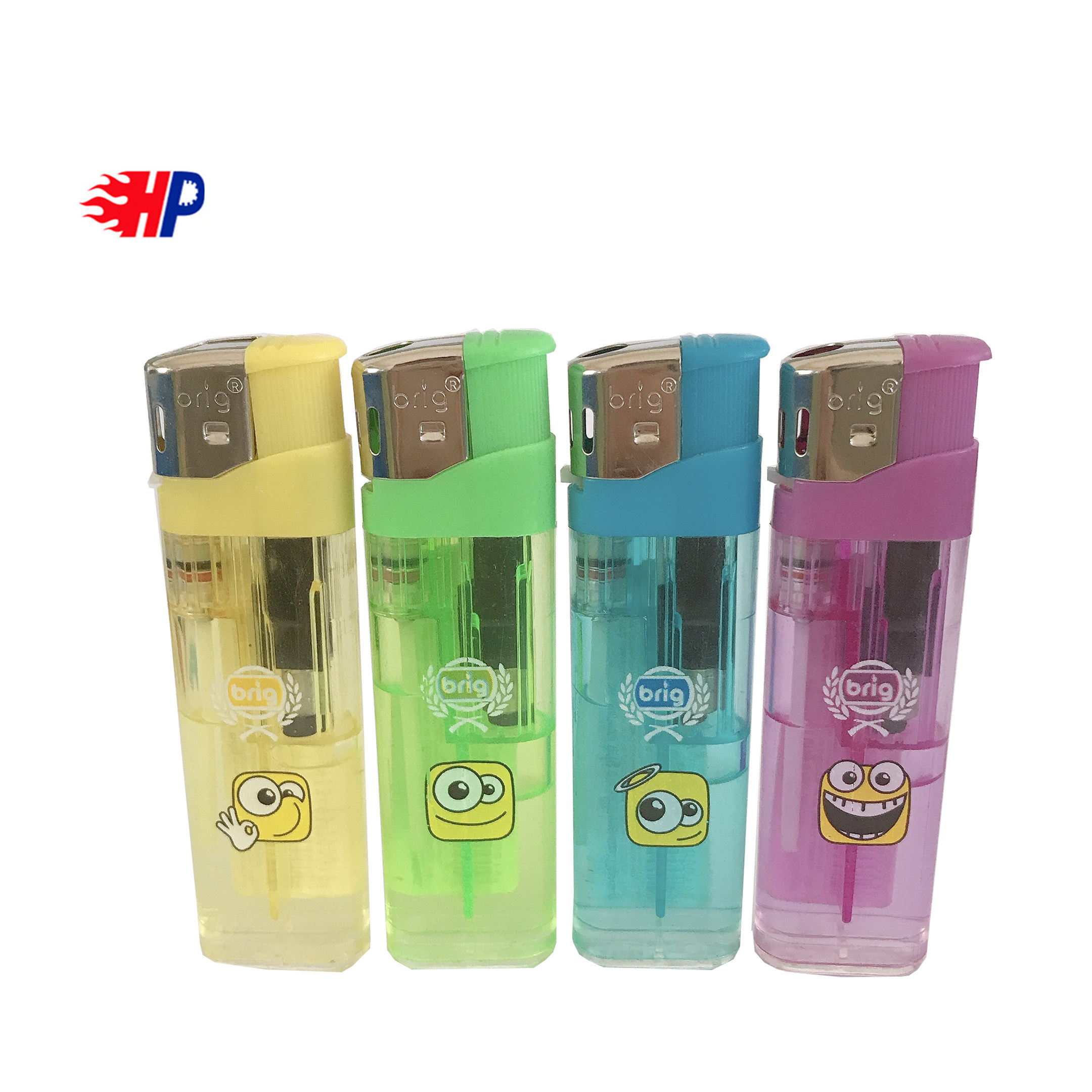 HP-169 2019 refill Best Selling electric smoking lighter with piezo parts child resistant flame lighter with butane gas