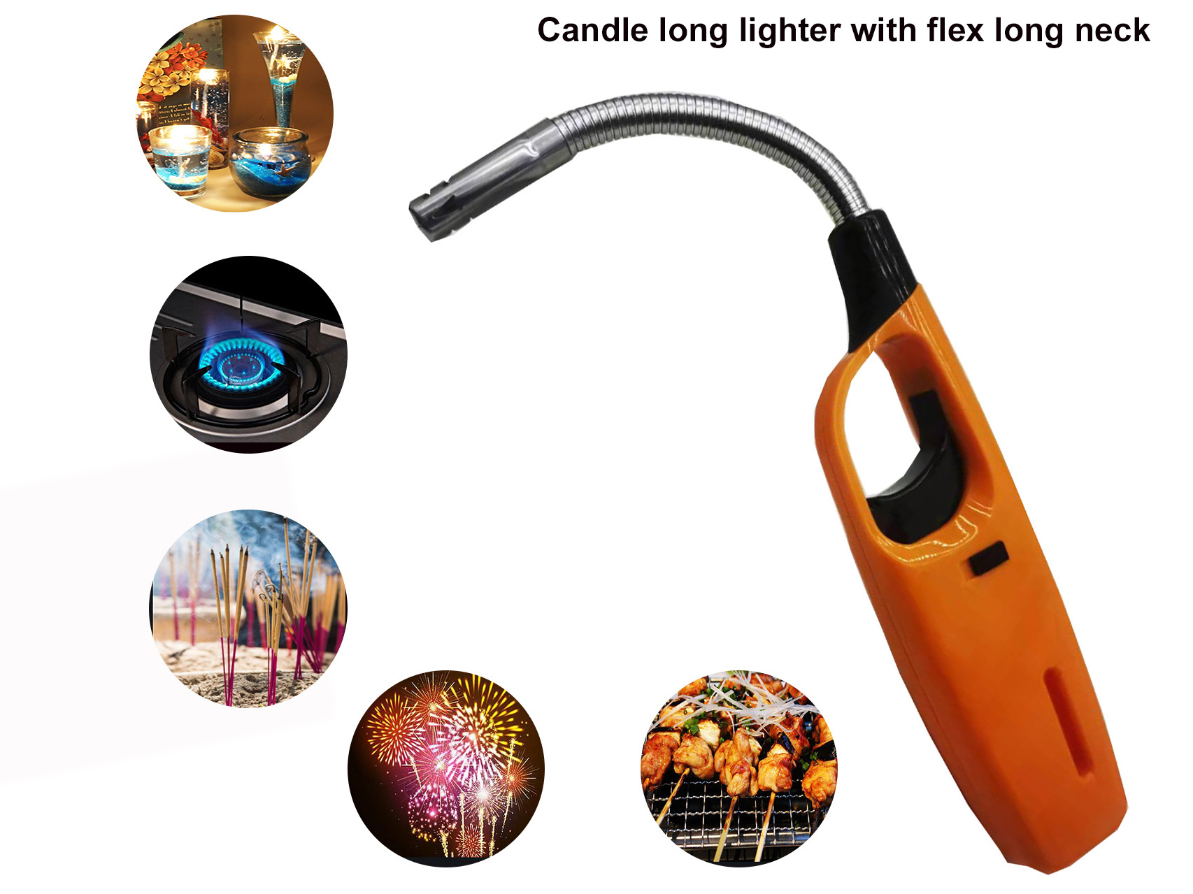 China lighter factory directly sale BBQ flex long neck lighter bulk lighter