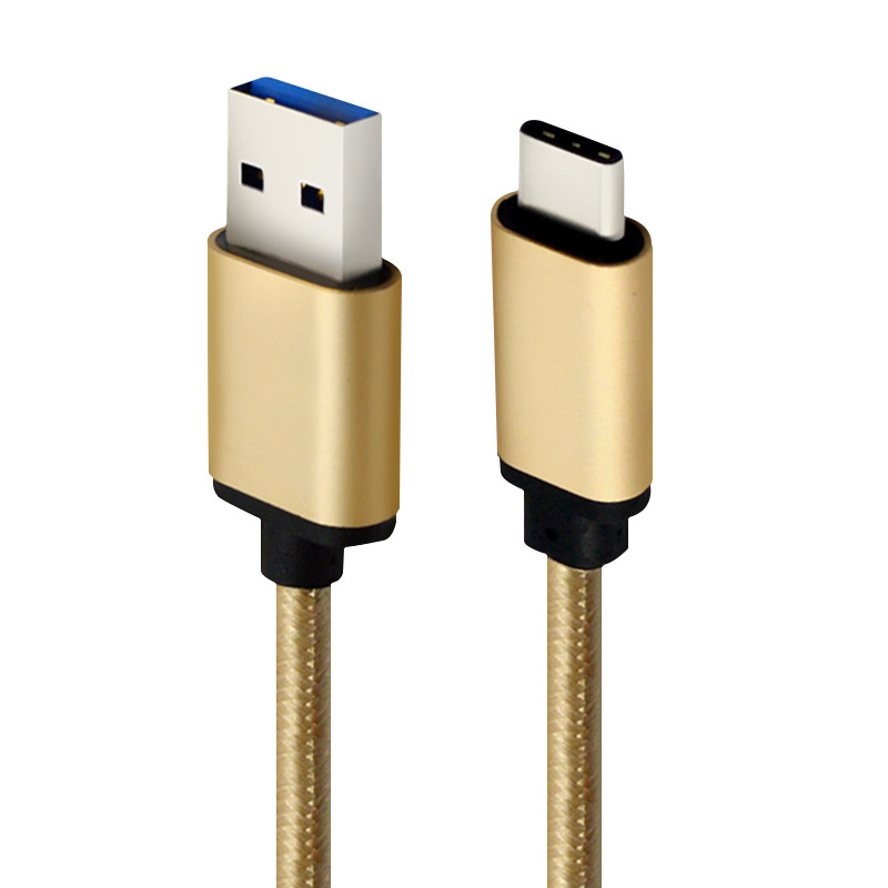 USB-C Cable Nylon Braided USB 3.1 A to 3.0 Type C Aluminum Alloy Date Sync Cable