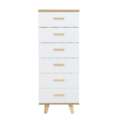 Storage cabinet solid wood foot chest of drawers simple modern cabinet chest of drawers 6 drawers file cabinet