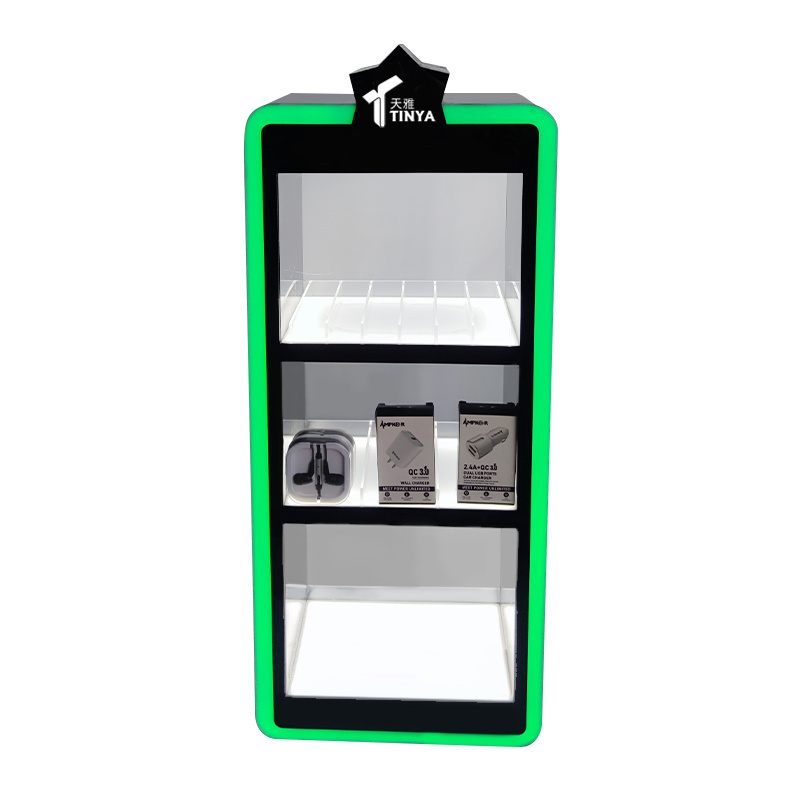 Samtao custom tobacco display cases smoke shop cigarettes flavors shelf display rack rgb led lightup acrylic counter top display