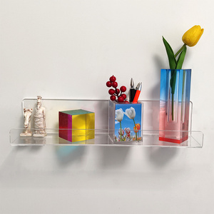 Acrylic Shelves Floating Wall Mounted Shelves Funko Pop Display Case and Bathroom Shelves