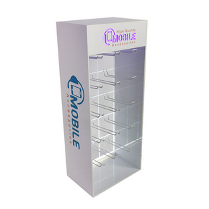 Shenzhen Tinya Acrylic cell Phone Display stand products Accessories display shelf/acrylic phone charger display stand