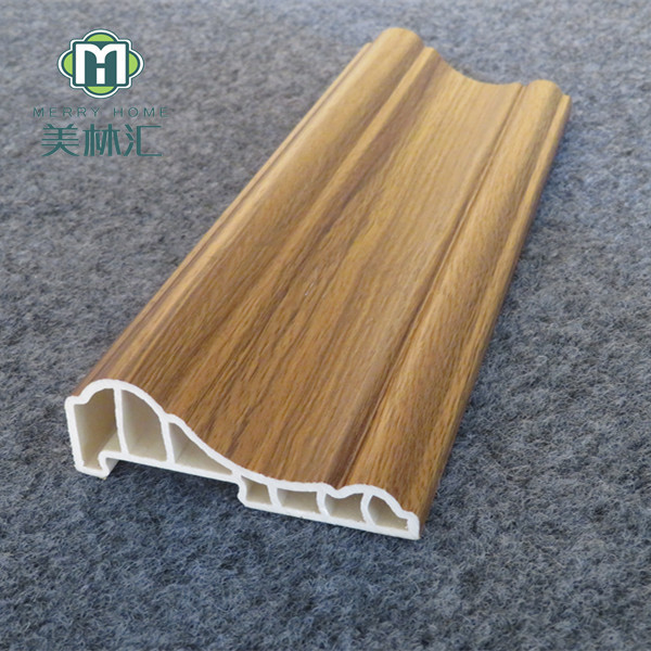 Mouldings Grain Effect Ceiling Panel WPC Polyurethane Mdf Molding Wood Pvc with Moulding Interior Decoration Wall Ceiling Boards