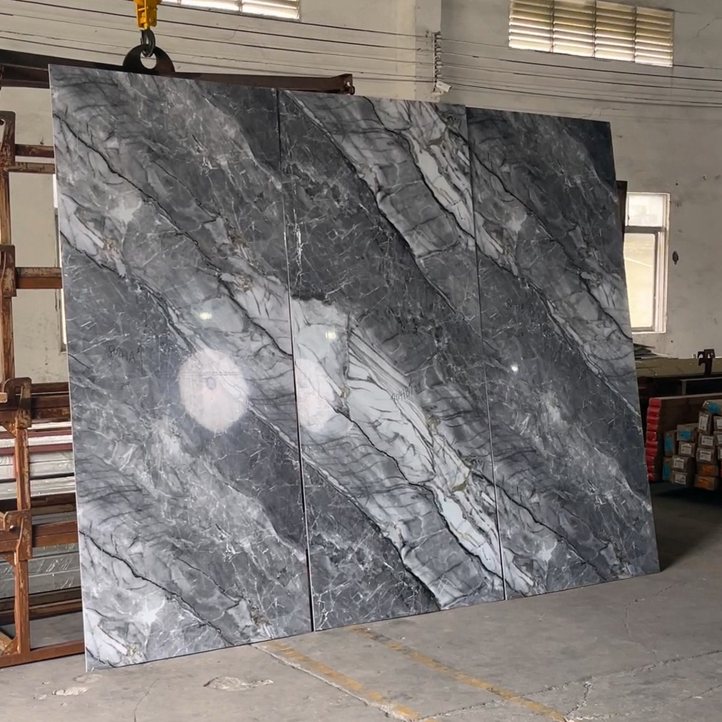 Wholesale Price Interior Decoration PVC Bamboo Charcoal Sheet Wood Veneer Panel Marble WPC Wall Board Integrated Wallbo