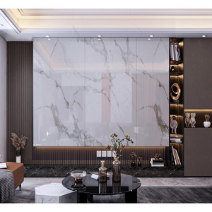 Interior Decoration Bamboo Charcoal Fiber Board Marble PET Film Laminated Anti-moisture Wallboards Composite Sandwich Wall Panel