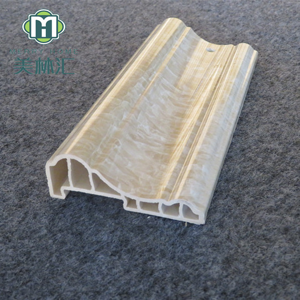 WPC Bambo Floor Column Molding Wall Panel Mould Wood Look Polyurethane Decorative Moulding Pvc