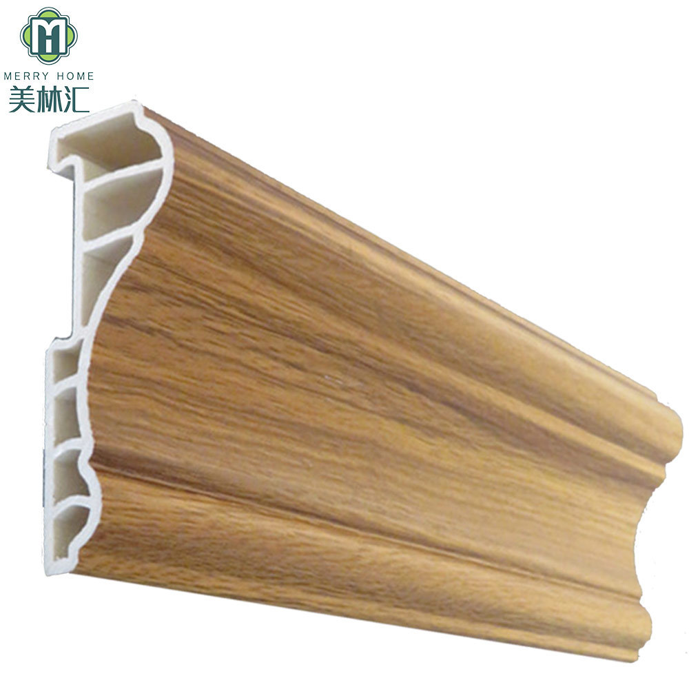 Mouldings Grain Effect Ceiling Panel WPC Polyurethane Mdf Molding Wood Pvc with Moulding Interior Decoration Wall Ceiling Boards