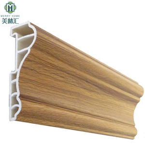 Mouldings Grain Effect Ceiling Panel WPC Polyurethane Mdf Molding Wood Pvc with Moulding Interior Decoration Wall Ceiling Boards