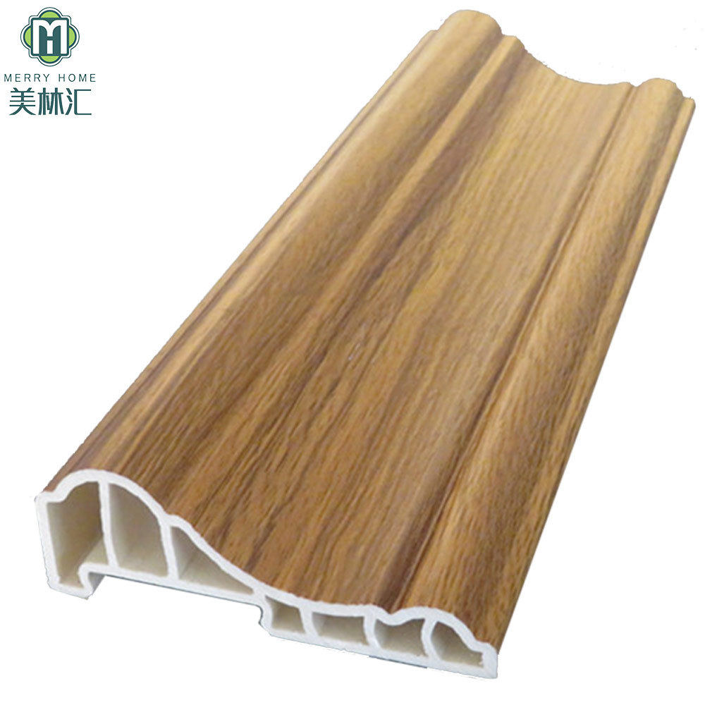 Mouldings Grain Effect Ceiling Panel WPC Polyurethane Mdf Molding Wood Pvc with Moulding Interior Decoration Wall Ceiling Boards