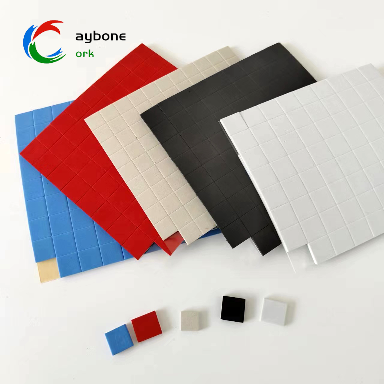 High Performance 20*20*3mm EVA Pads Resilient Removable Foam Red Blue White Black for Glass Transport Made of EPS Foam