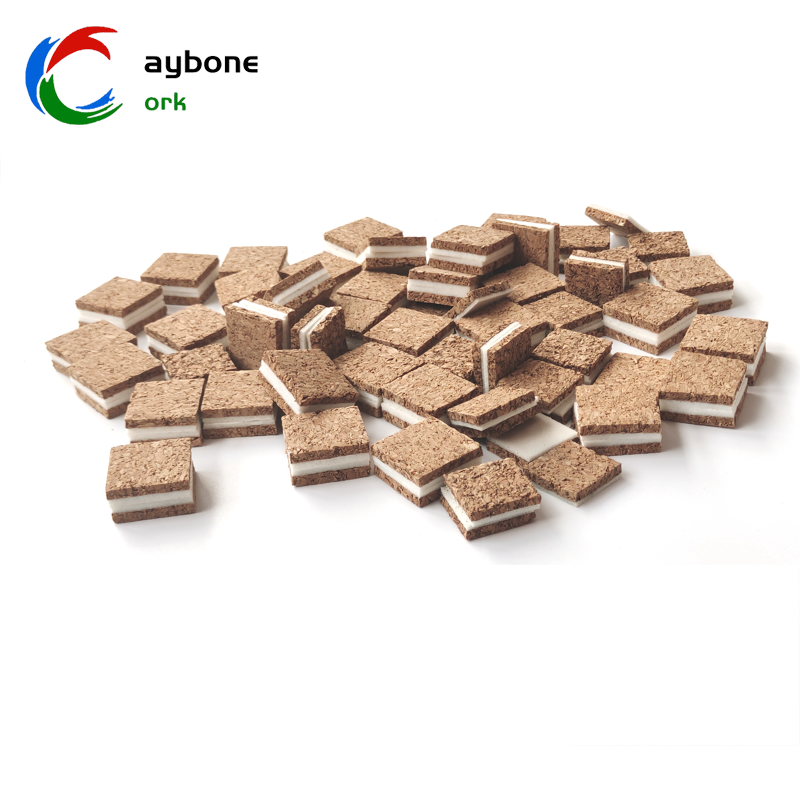 Customizable Natural Cork Pads 3*18*18mm+1.5mm Foam for Protection in Packaging Manufacturer Specific Dimensions