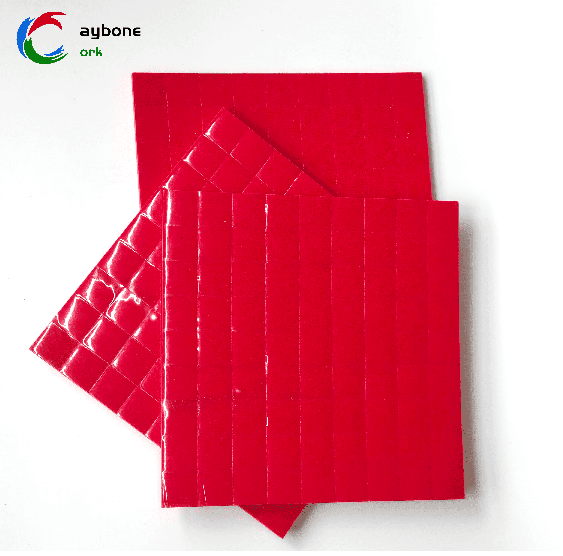 Red Manufacturing protecting pad Self-adhesive Glass Separator Customize EVA Rubber Pads with Cling Foam spacer