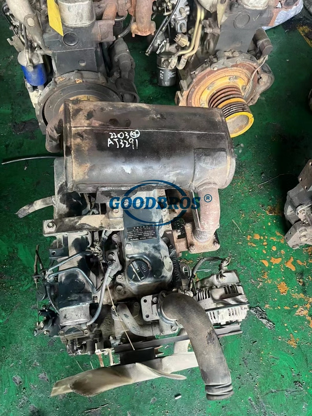 High Quality V2203 4 Cylinder Used Engine For Kubota