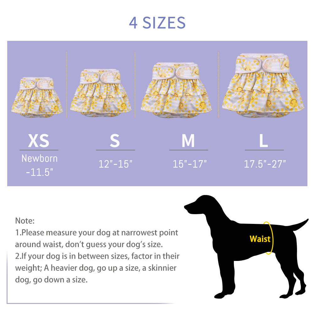 Reusable Washable Dog Shorts Doggie Diaper Durable Comfortable Stylish Dog Physiological Pants for female Dogs