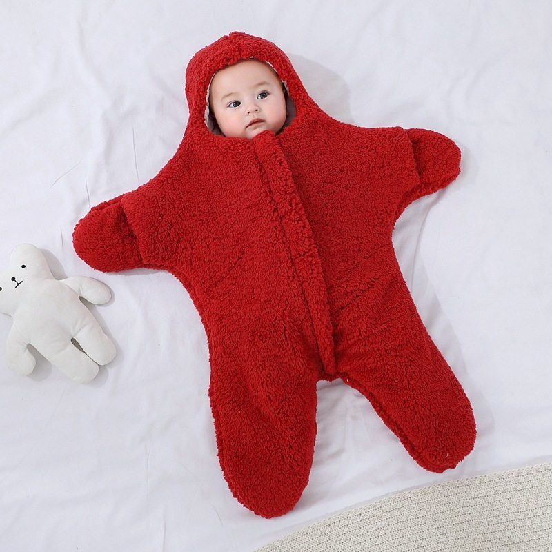 0-6 Months Kids Sleeping Bag Cute Newborn Thickening Onesie Appease Baby Wrap Blanket Winter Baby Swaddle