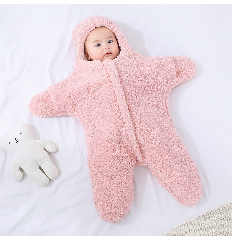 0-6 Months Kids Sleeping Bag Cute Newborn Thickening Onesie Appease Baby Wrap Blanket Winter Baby Swaddle