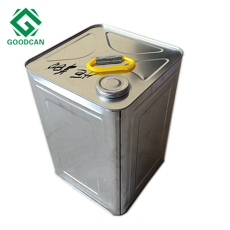 Custom 10L-25L square metal tin box on sale oil storage container stash can