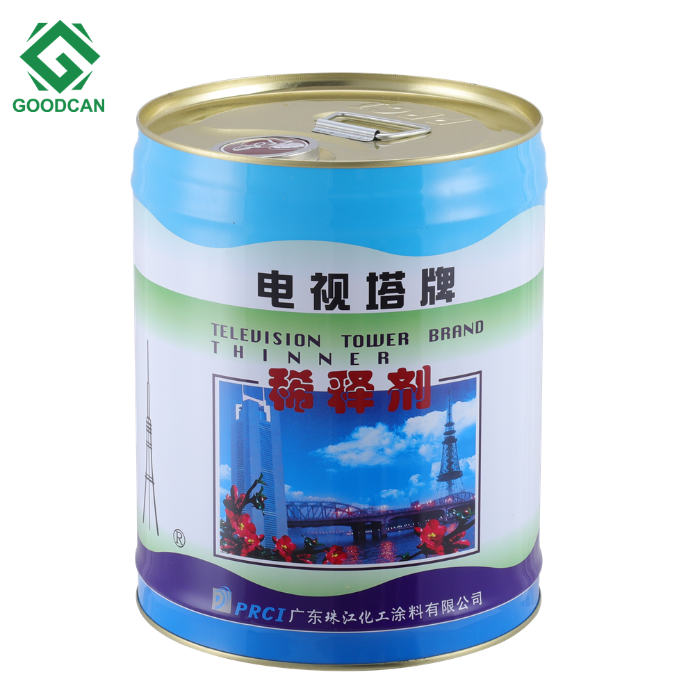 Wholesale 20L PVC Adhesive Tin Paint Can Drum Oil Drum with 42mm Nozzle