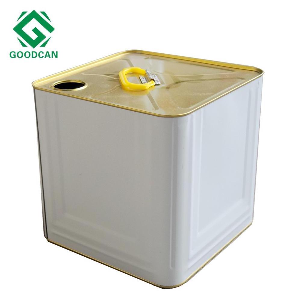 Custom 10L-25L square metal tin box on sale oil storage container stash can