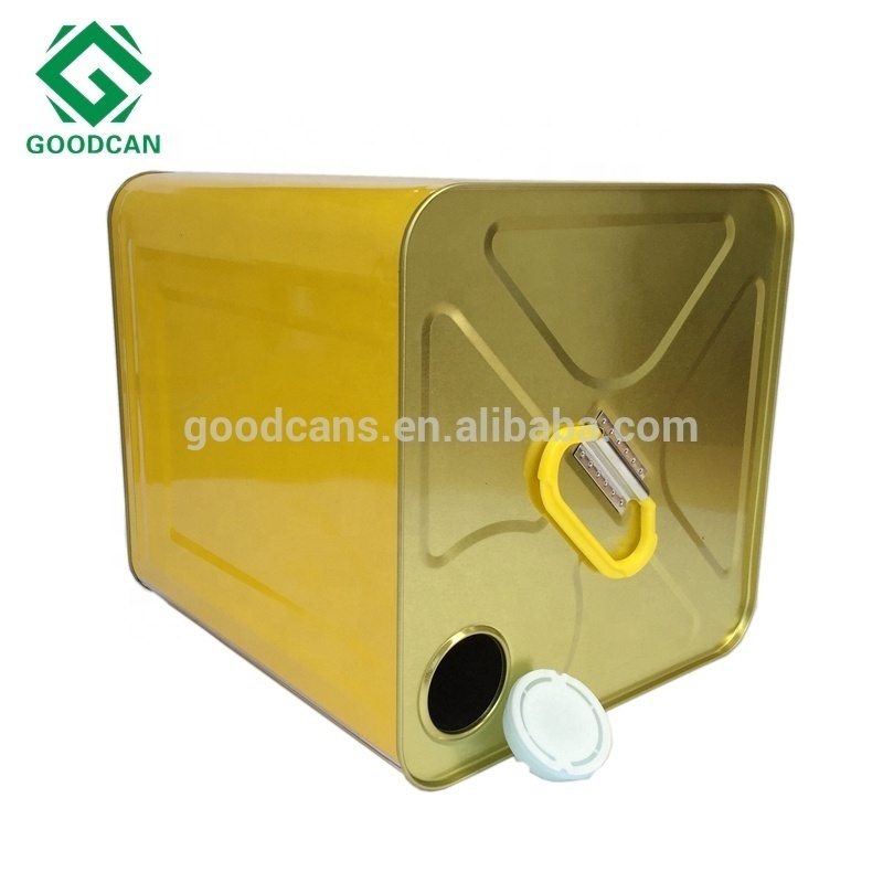 Custom 10L-25L square metal tin box on sale oil storage container stash can